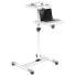 Manhattan Mobile Cart for Projectors and Laptops - Two Trays for Devices up to 10kg - Trays Tilt and Swivel - Height Adjustable - Grey/White - Lifetime Warranty - Multimedia cart - Grey - White - Notebook/Projector - 10 kg - -35 - 35° - 360°