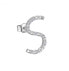 Silver single earring with cubic zirconia S Cubica RZCU45