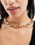 Фото #1 товара Mango flat link chain necklace in gold