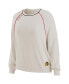 ფოტო #3 პროდუქტის Women's Oatmeal Chicago Blackhawks Raglan Pullover Sweatshirt Pants Lounge Set