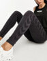 Hummel seamless leggings with ruch back in black