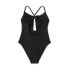 Фото #3 товара Women's Front Cut Out Ruffle Detail One Piece Swimsuit - Shade & Shore Black L