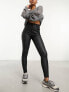Фото #1 товара New Look coated skinny jeans in black