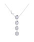 ფოტო #1 პროდუქტის Moon Transformation Design Sterling Silver Diamond Women Necklace