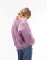 Фото #4 товара Topshop knitted premium v-neck mohair jumper in pink