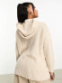 Threadbare Willow hoody jumper in stone