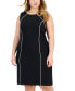 ფოტო #2 პროდუქტის Plus Size Sleeveless Sheath Dress