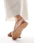 Фото #8 товара ALDO Elanaa padded flat sandals in tan leather