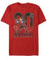 Men's Marvel Iron Man 30th Birthday Action Pose Short Sleeve T-Shirt Красный, 2XL - фото #1