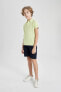 Erkek Çocuk Pike Kısa Kollu Polo Tişört B6162a824sm
