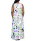 Фото #3 товара Plus Size Scoop Neck A Line Maxi Dress