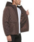 ფოტო #6 პროდუქტის Men's Diamond Quilted Hooded Jacket