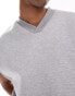 Фото #4 товара ASOS DESIGN oversized scuba sleeveless v-neck sweatshirt in grey marl