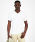 Men's Travel Stretch V-Neck T-Shirt, Created for Macy's Hthr Onyx, L - фото #8