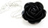 Black flower necklace