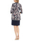 Фото #2 товара Petite 2-Pc. Printed Jacket & Necklace Dress Set