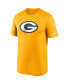 Men's Gold Green Bay Packers Logo Essential Legend Performance T-shirt