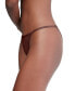 Фото #3 товара Women's Ideal Stretch Micro High-Leg String Bikini Underwear QD5176