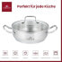 Фото #3 товара Gerlach pot with lid SIMPLE-24cm, 2L, stainless steel, silver, 24 cm