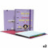 Ring binder Mafalda Carpebook Lilac A4 (2 Units)