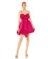 ფოტო #1 პროდუქტის Women's Spaghetti Strap Center Bow Balloon Mini Dress