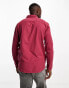 Hollister icon logo long sleeve shirt in red