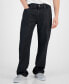 Фото #1 товара Men's Relaxed-Fit Black Wash Jeans