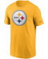 ფოტო #3 პროდუქტის Men's Gold Pittsburgh Steelers Primary Logo T-shirt