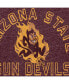Фото #2 товара Men's Heather Maroon Arizona State Sun Devils Vintage-Like Tri-Blend T-shirt