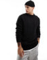 Brave Soul chunky cable knit jumper in black