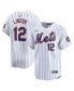 Men's Francisco Lindor White New York Mets Home Limited Player Jersey