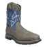 Dan Post Boots Storm Surge 11 Inch Square Toe Wellington Mens Blue Casual Boots