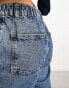 Фото #5 товара ASOS DESIGN pull on wide leg jean in mid blue