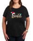 Фото #1 товара Air Waves Trendy Plus Size Barbie Holiday Graphic T-Shirt