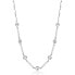 Decent Steel Necklace with Clear Crystals Affinity BFF158