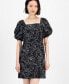 Фото #4 товара Women's Floral-Embroidered Shift Dress