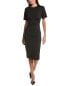 Фото #1 товара Max Mara Pesaro Wool-Blend Sheath Dress Women's Black 4