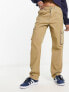 Pimkie straight leg cargo jeans in camel