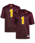 ფოტო #1 პროდუქტის Men's #1 Maroon Arizona State Sun Devils Premier Football Jersey