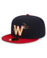 ფოტო #1 პროდუქტის Men's Navy Washington Nationals Cooperstown Collection Retro City 59FIFTY Fitted Hat