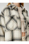 Фото #32 товара Gömlek Ceket Kareli Uzun Kollu Cep Detaylı