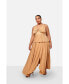 ფოტო #2 პროდუქტის Plus Size Anaya Plisse Maxi A Line Skirt