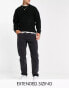 Фото #1 товара ASOS DESIGN tapered fit jeans in black - BLACK