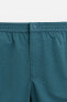 Regular textured swimming trunks