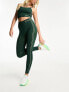 Фото #1 товара Hummel stretch legging with side panel in dark green