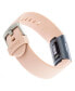 Gray Smooth, Light Pink Smooth and Navy Smooth Silicone Band Set, 3 Piece Compatible with the Fitbit Versa and Fitbit Versa 2