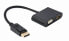 Фото #1 товара Gembird A-DPM-HDMIFVGAF-01 - 0.1 m - DisplayPort - Male - Female - Black - Straight