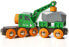 Фото #2 товара BRIO Bahn 33698 - Green Crane Truck with Trailer and Cargo, White & Train 33577 - Car Transporter with Ramp