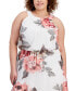 Фото #4 товара Plus Size Printed U-Neck Sleeveless Dress
