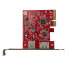 Фото #7 товара StarTech.com 2-Port USB 3.1 (10Gbps) and eSATA PCIe Card - 1x USB-A and 1x eSATA - PCIe - eSATA - PCIe 3.0 - Red - CE - FCC - TAA - REACH - ASMedia - ASM2142 - ASMedia - ASM1351